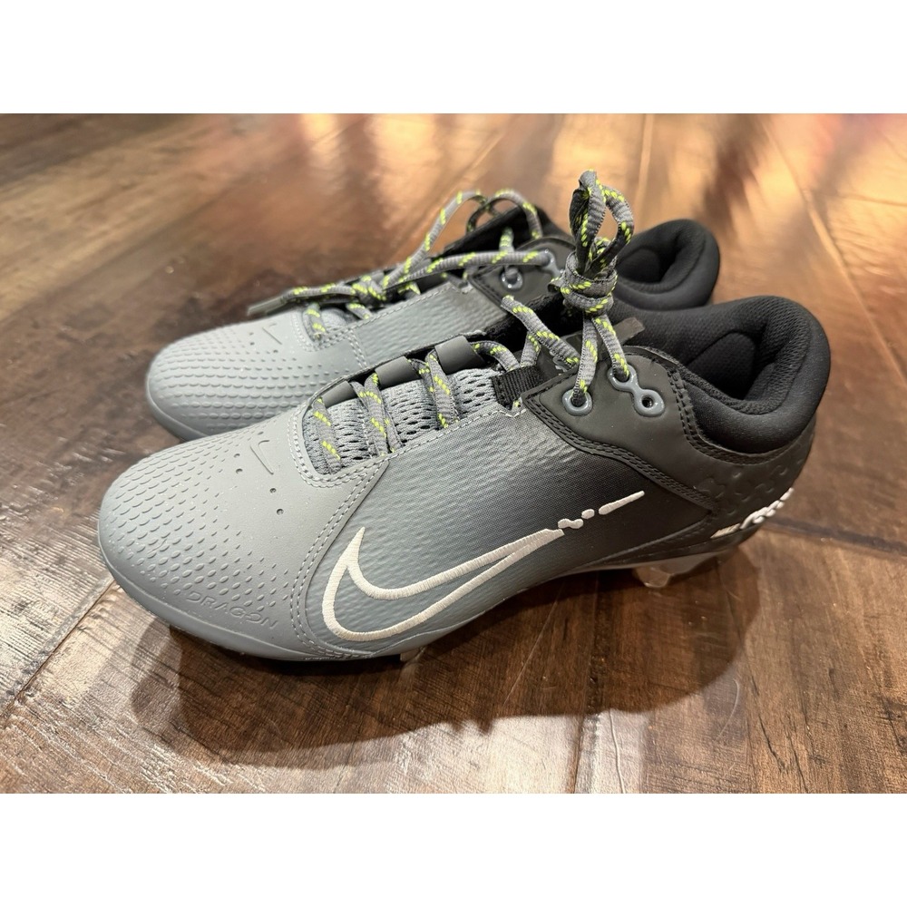Nike HyperDiamond 4 Elite Women's Softball Cleats Size 9 Gray And Black NWOB‎